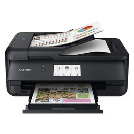 Canon PIXMA TS9550a 2988C036 - Impresora Multifunción A3 WiFi Inalámbrica con Dúplex Automático, Pantalla Táctil, Ethernet, Escaneo en Nube, Color Negro